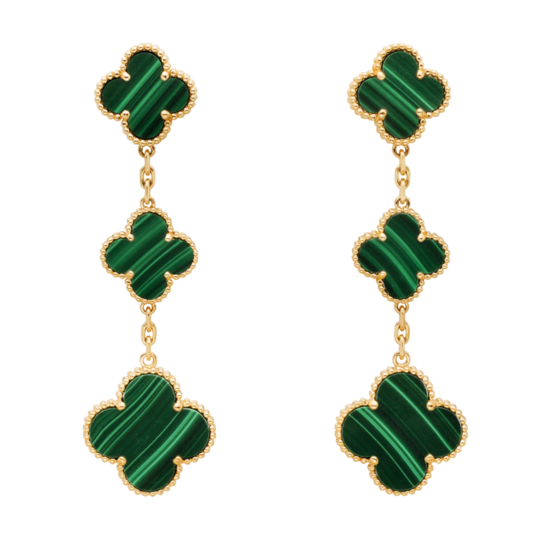 CLOVER EARRINGS | GROEN