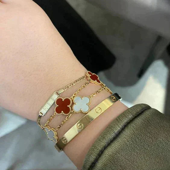 CLOVER BRACELET GOLD | ROOD