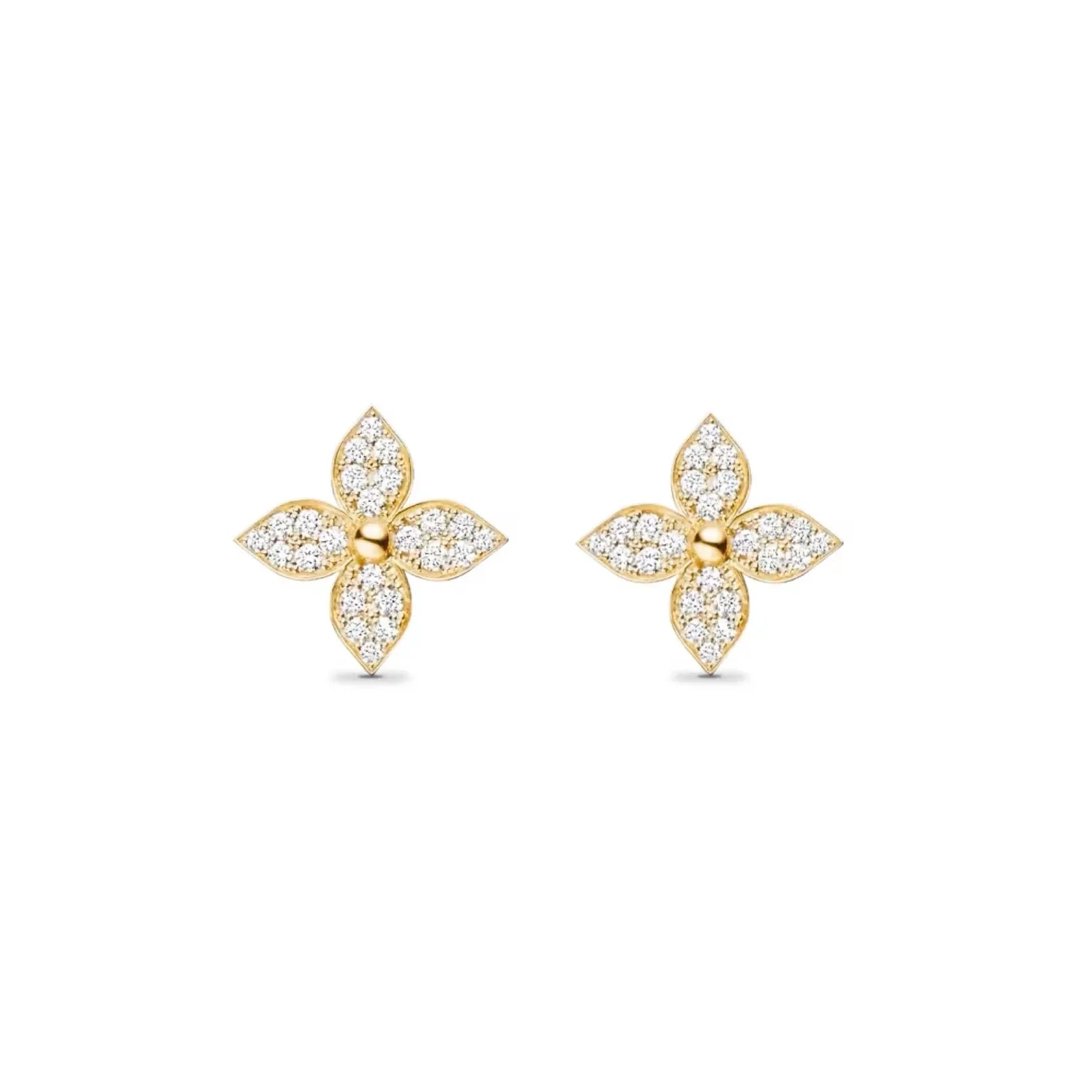 FLOWER EARRINGS | ZILVER OF GOUD