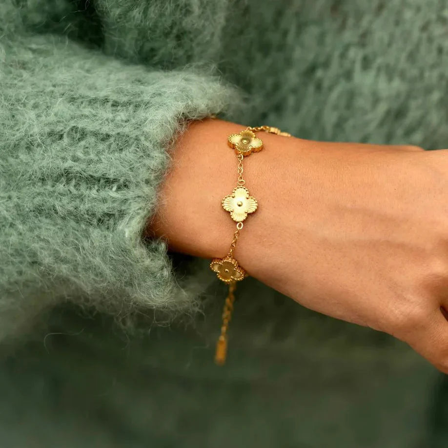 CLOVER BRACELET | GOUD
