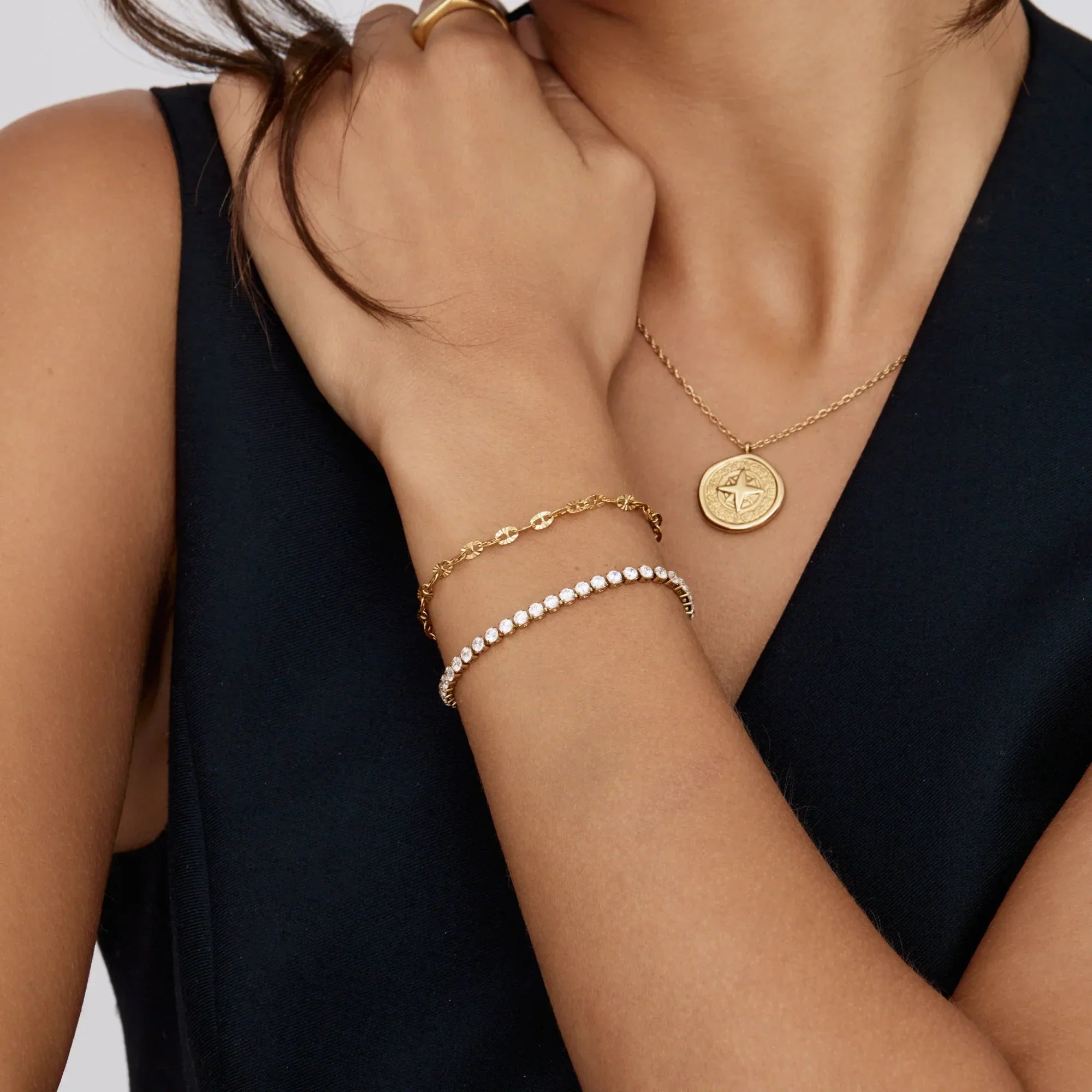 Klassisches Tennisarmband