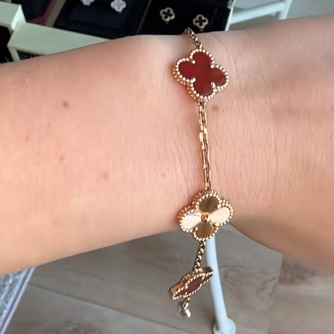 CLOVER BRACELET DELUXE GOLD | ROOD