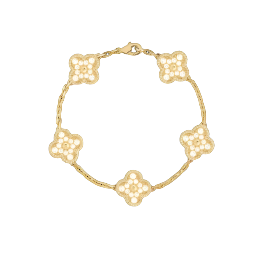 CLOVER BRACELET DELUXE | GOUD