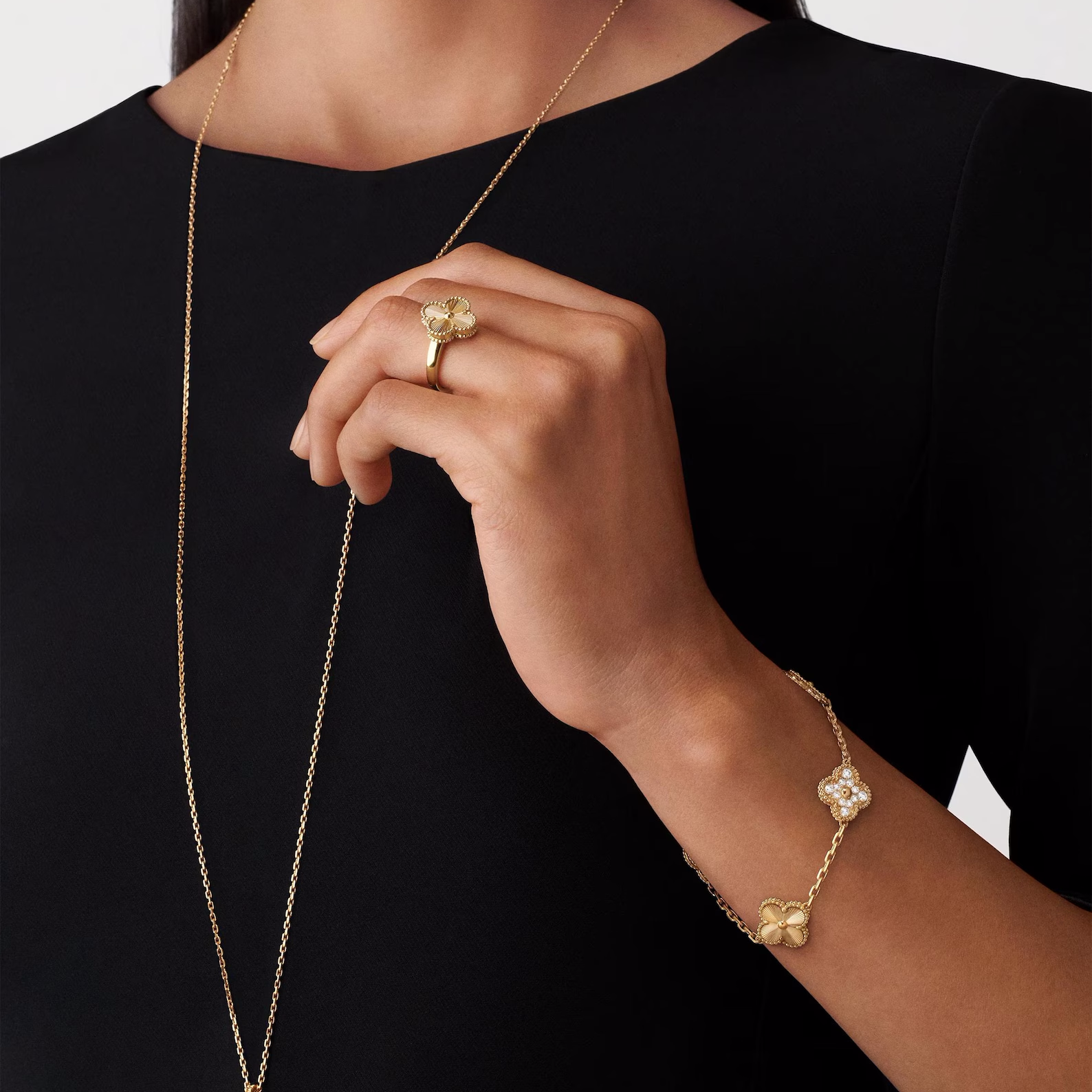 CLOVER BRACELET DELUXE | GOUD