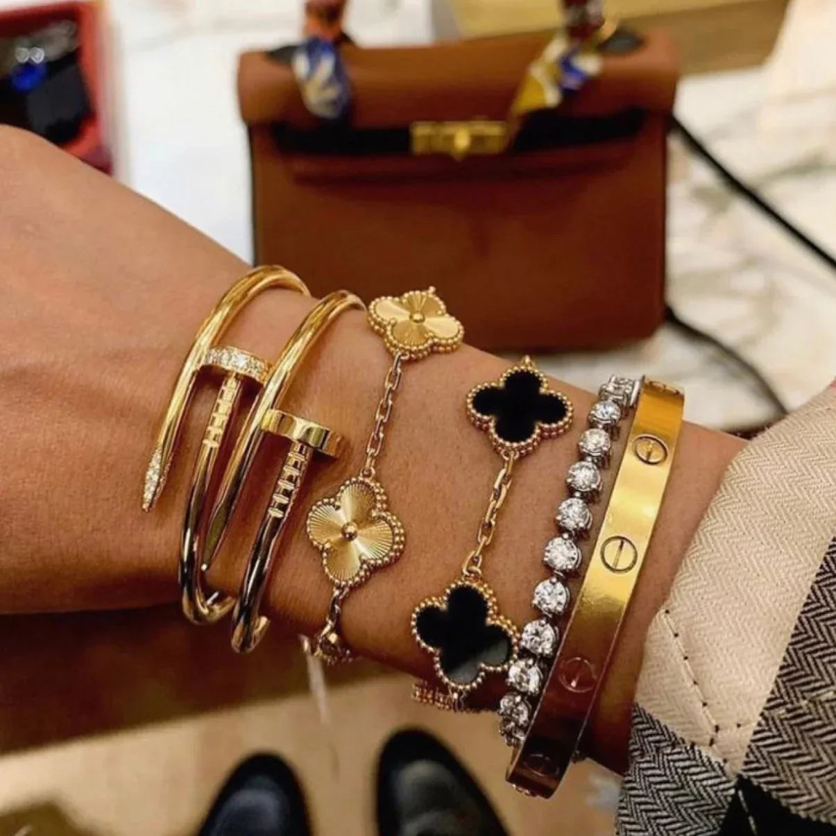 CLOVER BRACELET | GOUD