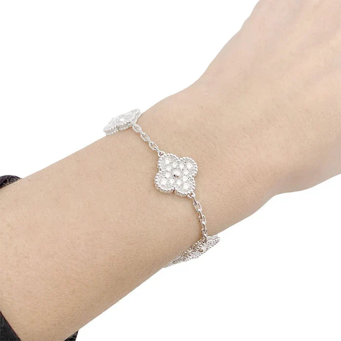 CLOVER BRACELET DELUXE | ZILVER