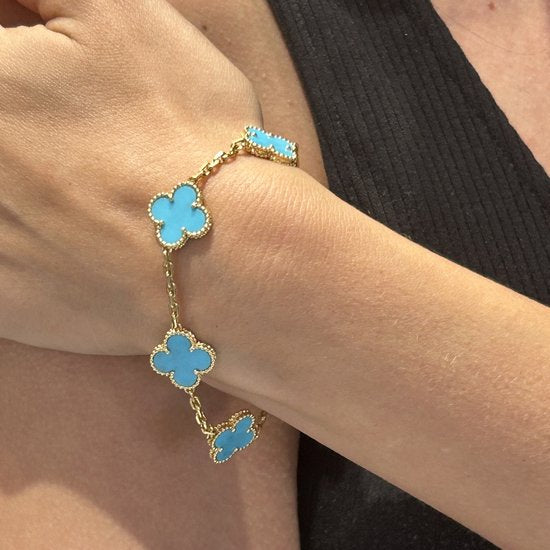 CLOVER BRACELET GOLD | BLAUW