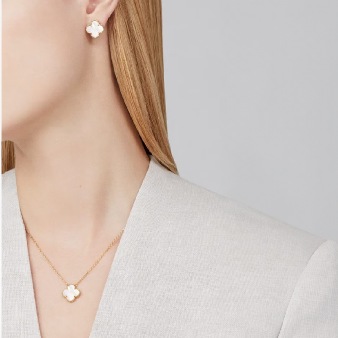 CLOVER BLOOM 3 SET GOLD | WIT