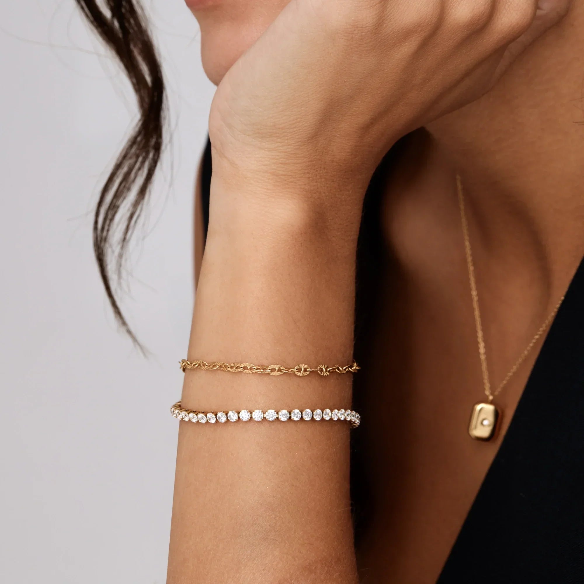 Klassisches Tennisarmband