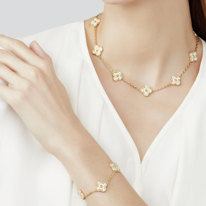 CLOVER BRACELET DELUXE | GOUD