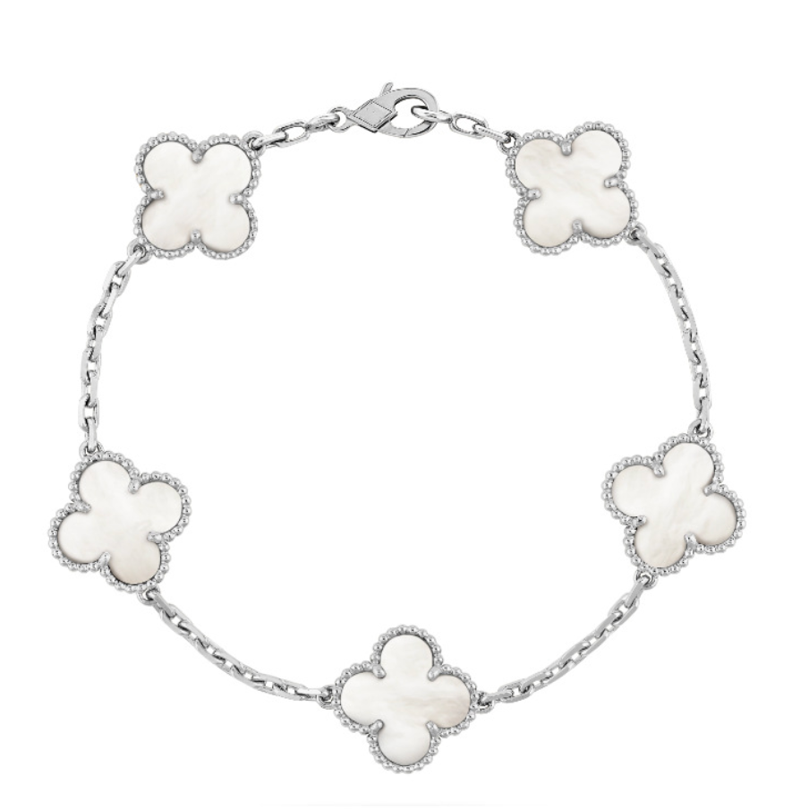 CLOVER BRACELET SILVER | WIT