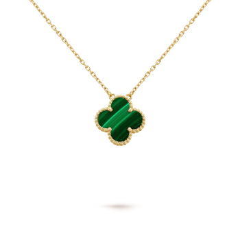 CLOVER NECKLACE GOLD | GROEN